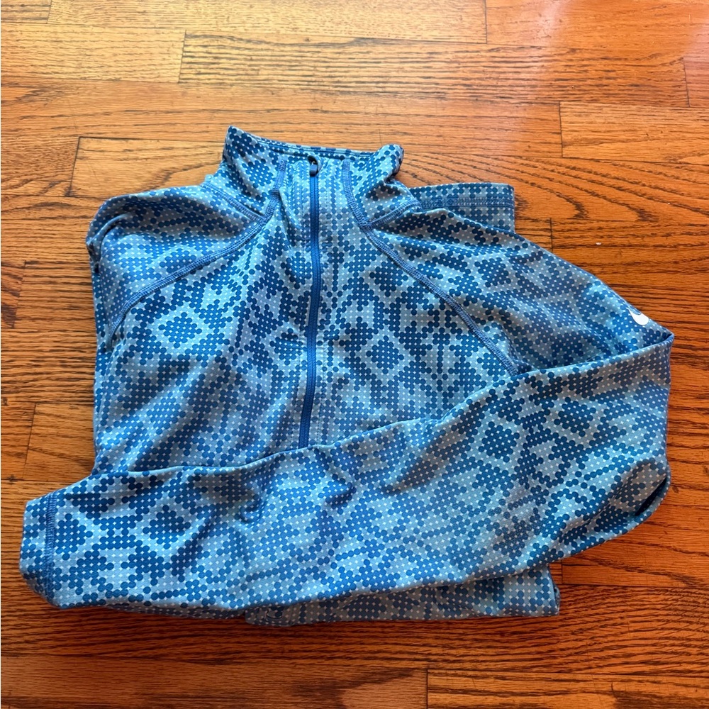 Nike Blue and Cream Geometric Jacket